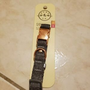 Grey and Ross Gold Puppy Dog Collar tiny toy